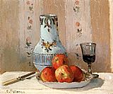 Camille Pissarro Still Life with Apples and Pitcher painting